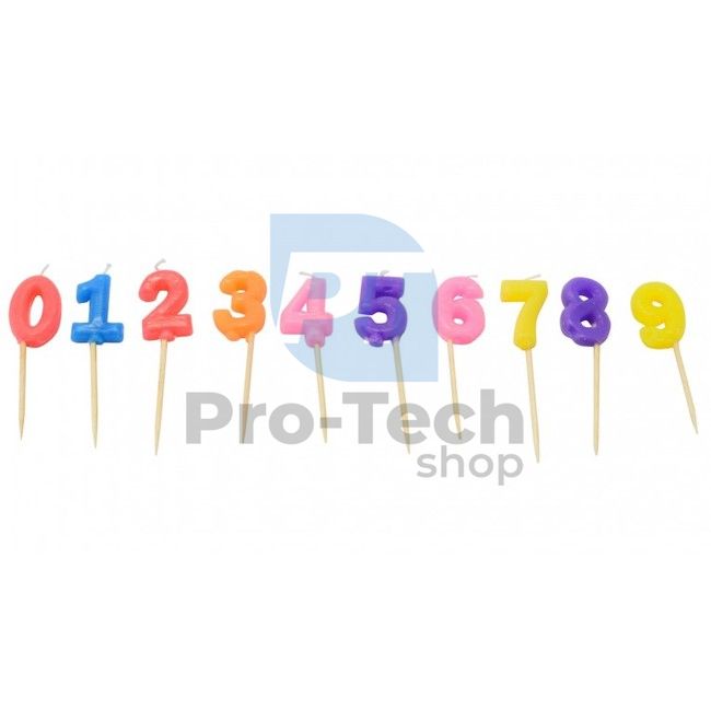 10-piece candle set Numbers 52429