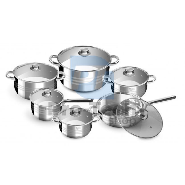 12-piece set of stainless steel pots Diamond 53196