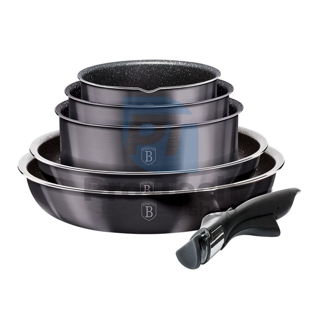 12-piece cooking set with marble surface METALLIC LINE CARBON PRO EDITION 19339