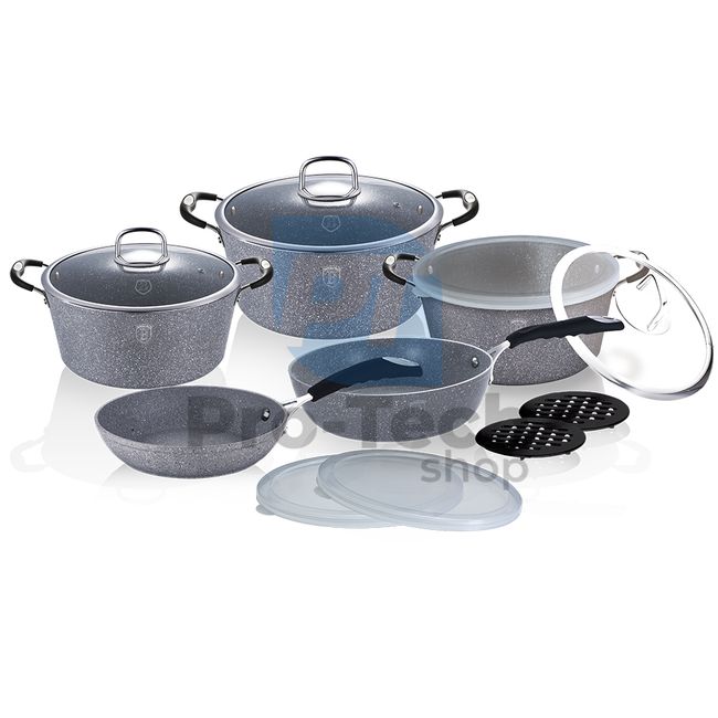 13-piece cooking set with marble surface STONE TOUCH LINE OVEN SAFE 20818