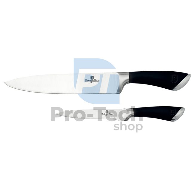 2-piece set of stainless steel kitchen knives BLACK 20458