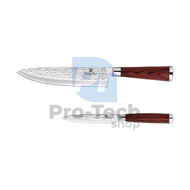 2-piece set of kitchen knives RED WOOD 20673