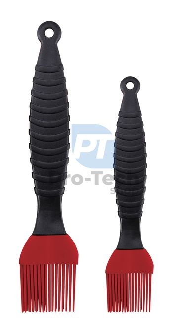 2-piece set of silicone brushes DARK RED 19243