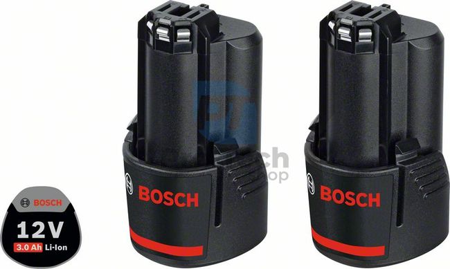 2 x battery  Bosch GBA 12V 3.0Ah 10898