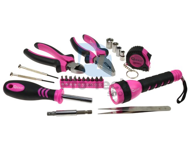 23-piece tool set pink 15703