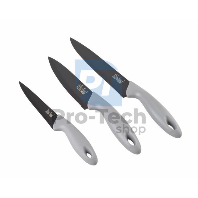 3-piece set of kitchen knives Grey 53190