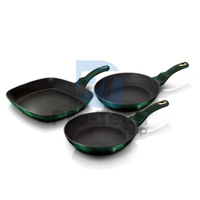 3-piece set of pans with titanium surface EMERALD COLLECTION 20135