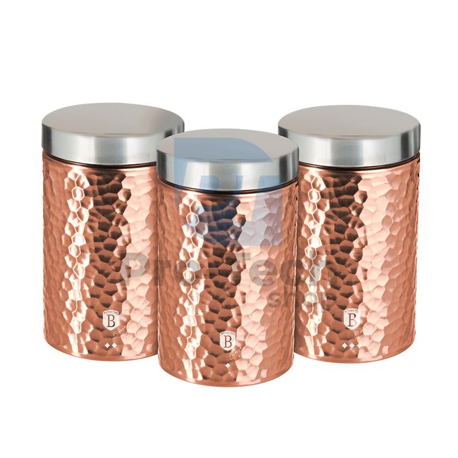 3-piece containers set ROSE GOLD 19563