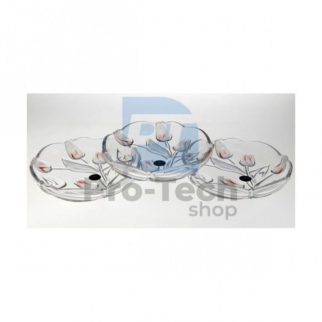 3-piece set of shallow glass bowls 51928