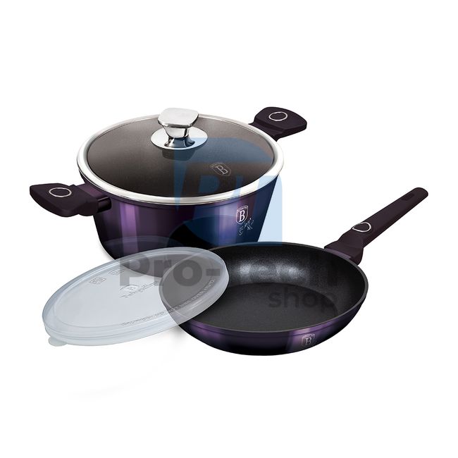 4-piece cooking set with titanium surface PURPLE ECLIPSE COLLECTION 20249