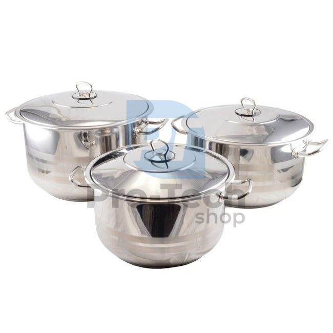 6-piece set of stainless steel pots Arian 52675