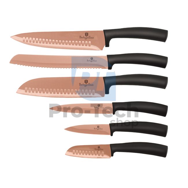 6-piece set of kitchen stainless steel knives ROSE GOLD 19700