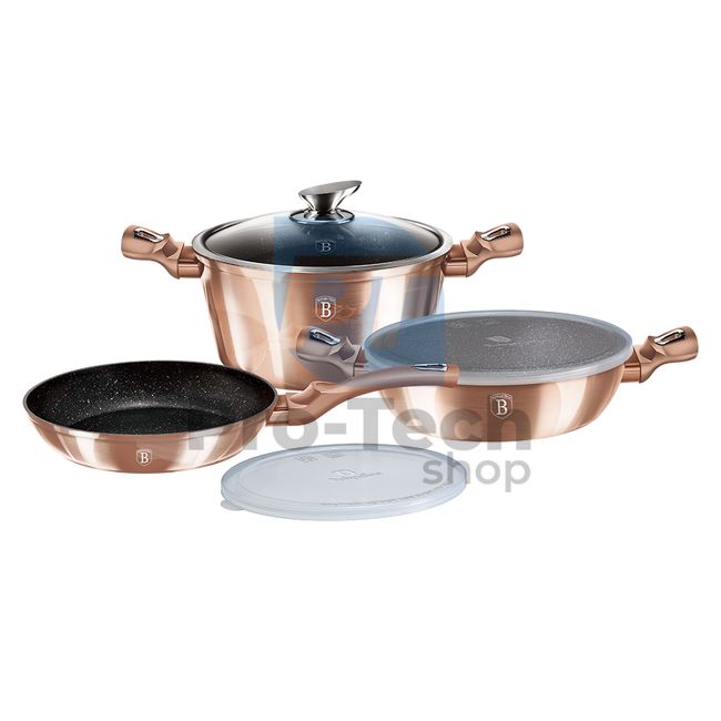 6-piece cooking set with marble surface METALLIC LINE ROSE GOLD EDITION 19456