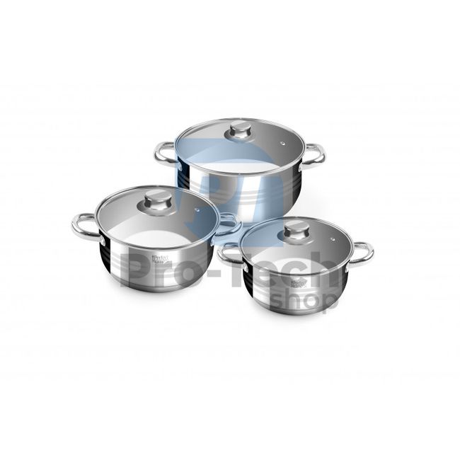 6-piece set of stainless steel pots Diamond 53267