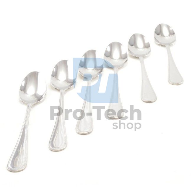 6-piece set of stainless steel coffee spoons London 52780