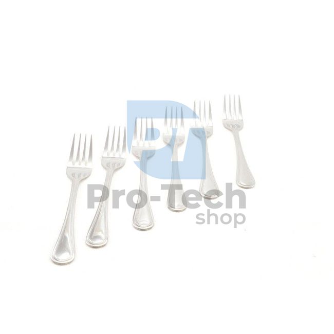 6-Piece stainless steel cutlery fork set London 52779