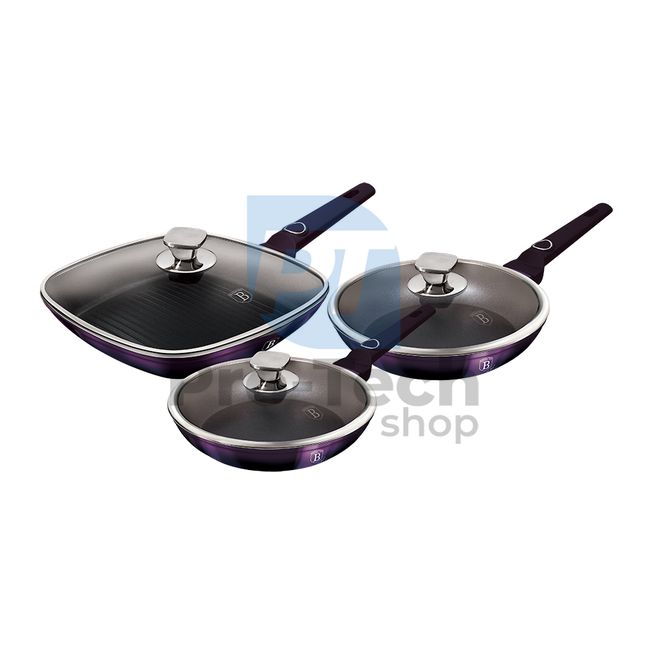 6-piece set of pans with titanium surface PURPLE ECLIPSE COLLECTION 20248