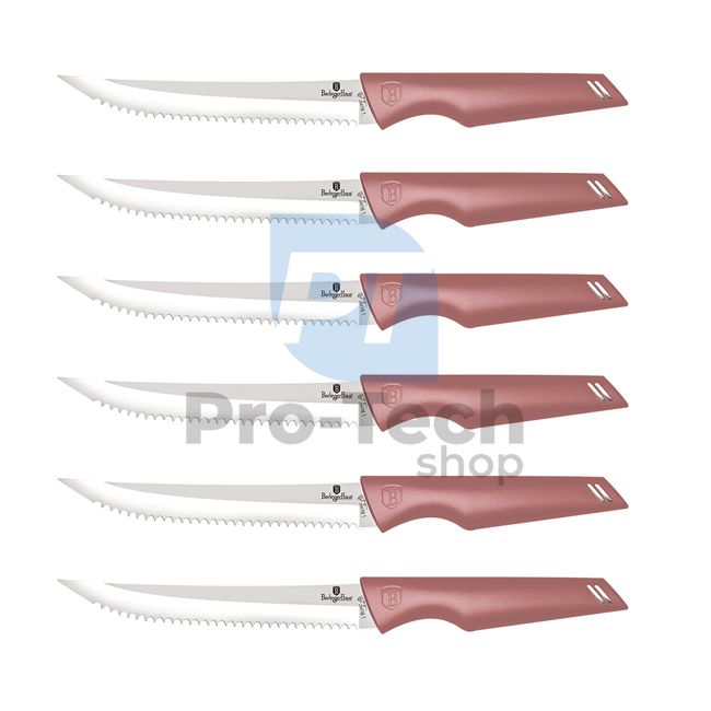 6-piece set of steak knives PINK 19954