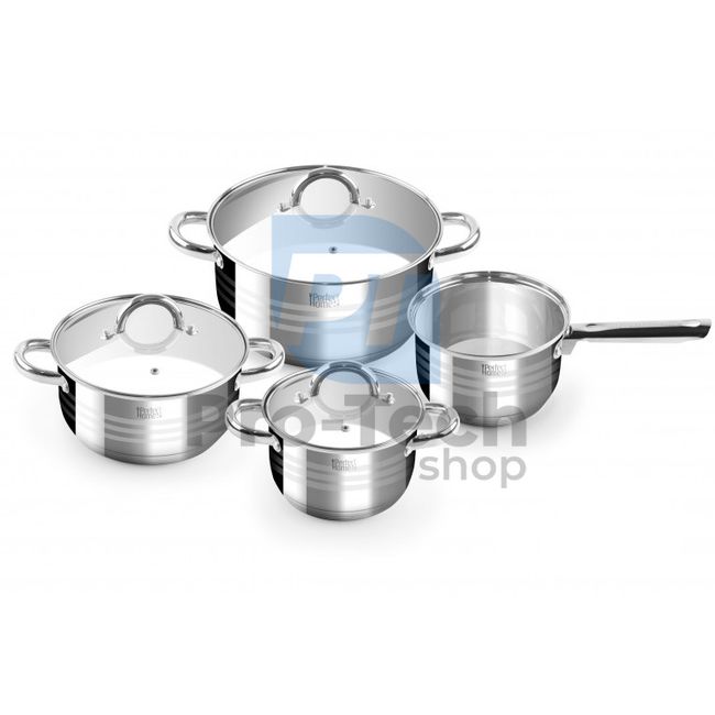 7-piece Stainless Steel Cookware Set Deluxe 53270