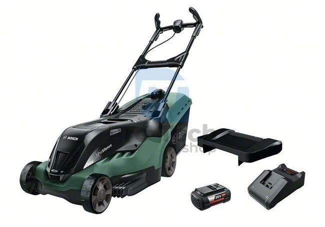 Cordless lawnmower Bosch AdvancedRotak 36-890 with mulching attachment 15126