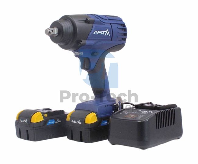 Cordless impact wrench 18V 1/2" 1250 Nm 5Ah profi ASTA A-BA1250 12173