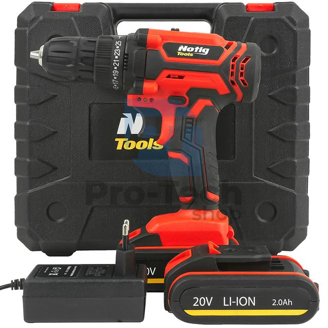 Cordless drill screwdriver 2x20V 16450