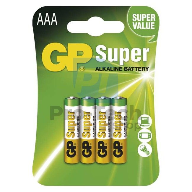 Alkaline battery GP Super LR03 (AAA), 4pcs 70602