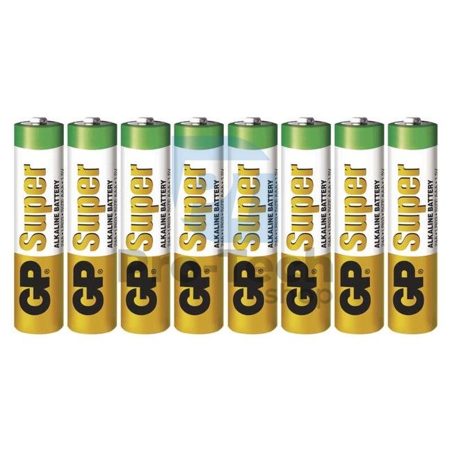 Alkaline battery GP Super LR03 (AAA), 8 pcs 70825