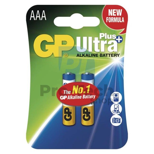 Alkaline battery GP Ultra Plus LR03 (AAA), 2pcs 70666