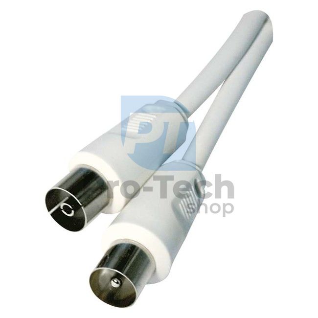 Antenna coaxial cable, shielded 10m - straight fork 70443