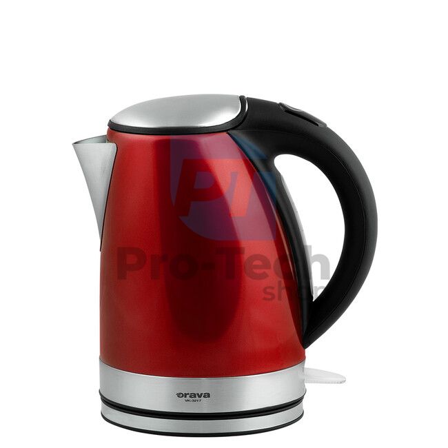 Stainless steel kettle 1,7L Orava, red 73639