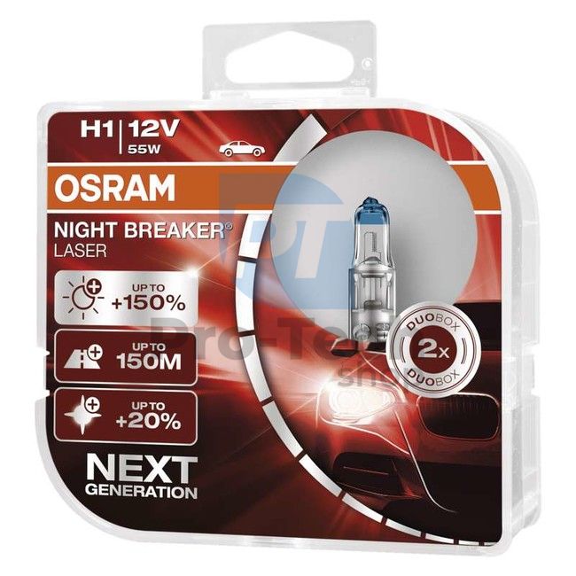 Auto bulb OSRAM H1 55W 12V 64150 NBL, 2pcs 71971