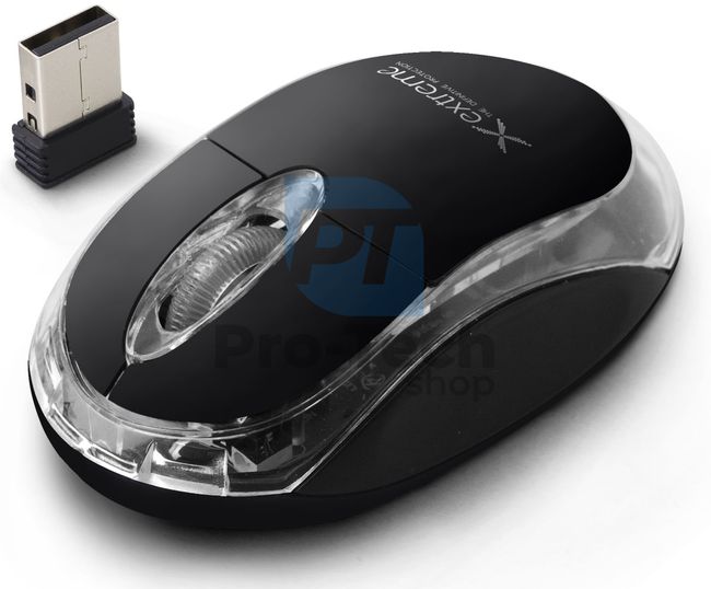 Wireless 3D USB mouse HARRIER, black 73446