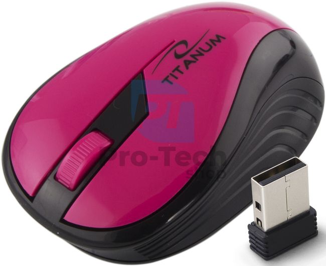 Wireless mouse 3D USB RAINBOW, pink 73415