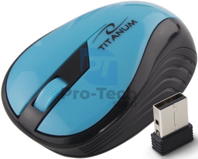 Wireless 3D USB mouse RAINBOW, turquoise 73417