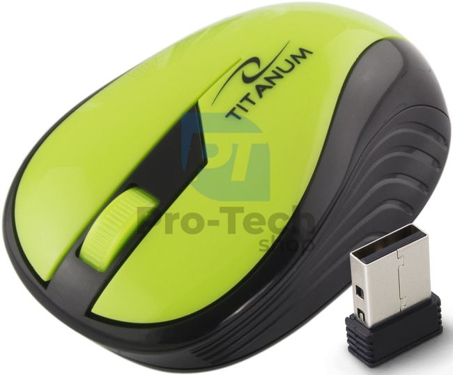 Wireless mouse 3D USB RAINBOW, green 73414