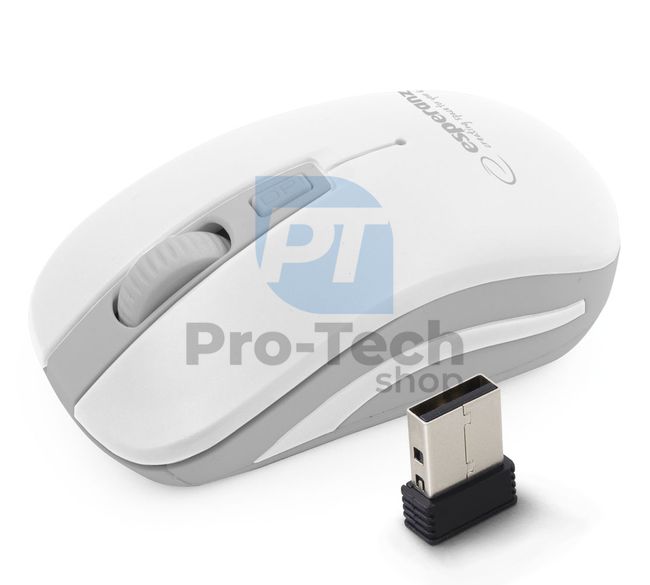 Wireless mouse 4D URANUS, white-grey 73145