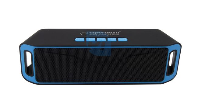 Bluetooth speaker with FM radio FOLK, black and blue 73259