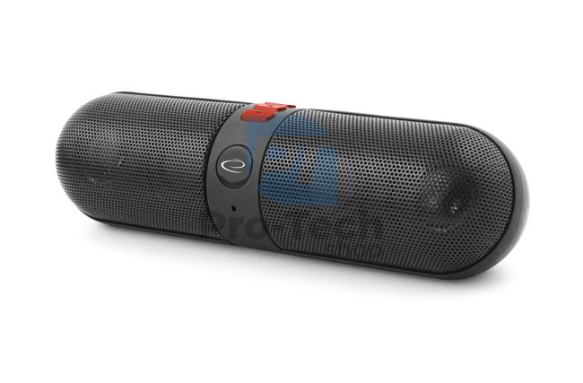 Bluetooth speaker with FM radio PIANO, black and red 73250