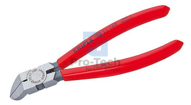 Side cutting pliers 45° for plastics 160 mm KNIPEX 08220