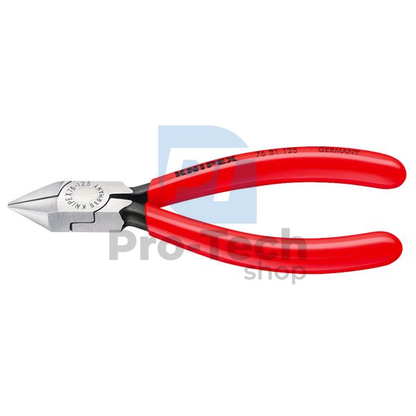 Side cutting pliers with dipped handle 125 mm with narrow tip KNIPEX 08282