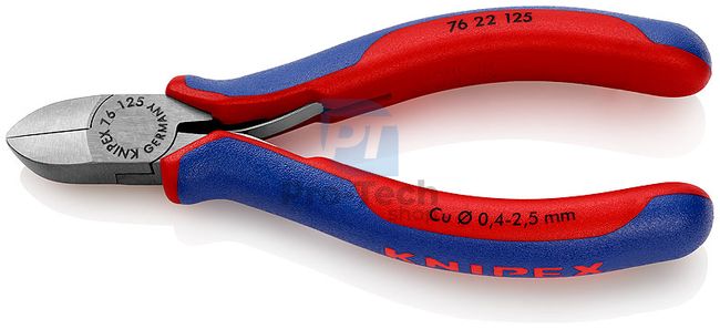 Side drill pliers with multi-component handles 125mm without chamfer KNIPEX 13462