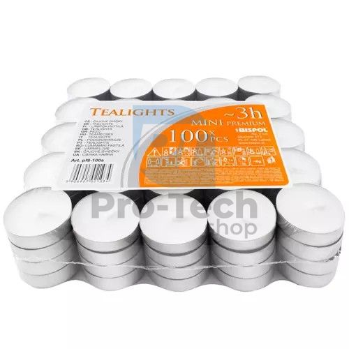 Tea candles 3h - pack of 100 74024