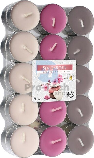 Tea candles Spa Garden Linteo Satin AROMA 30pcs 30474