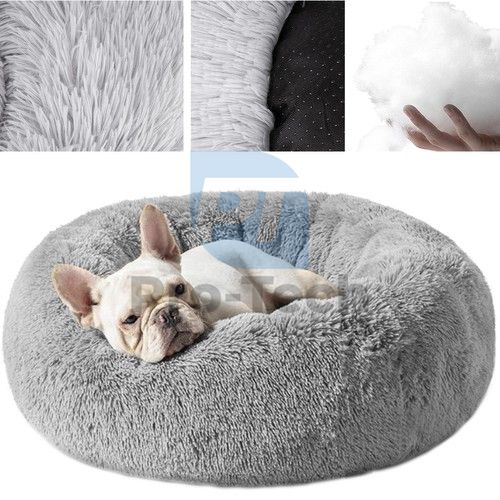 Fluffy dog bed, grey 22759 75834