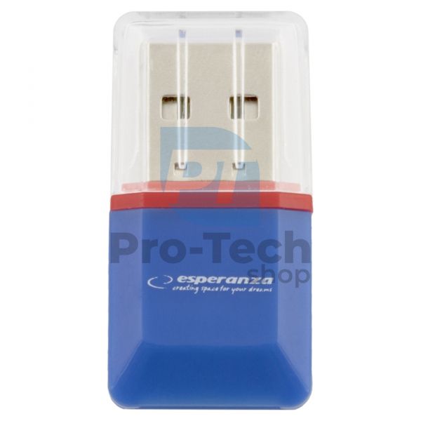 Card reader MicroSD/TF USB2.0 blue 72220