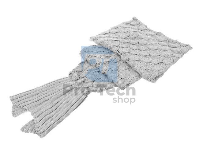 Mermaid tail blanket - XXL - grey 74039