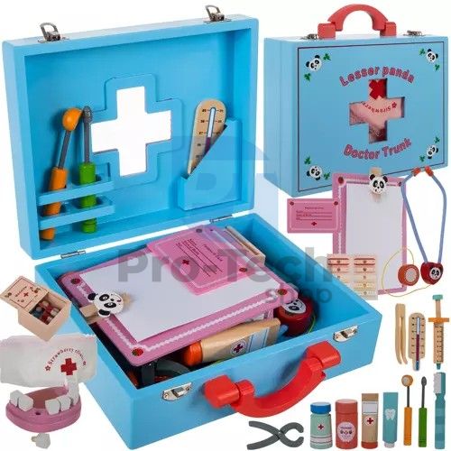 Children's wooden doctor's case, 43 pieces Kruzzel 19869 74078