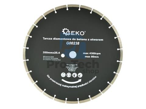 Diamond Blade 350mm x 25.4mm with Additional Hole 06646