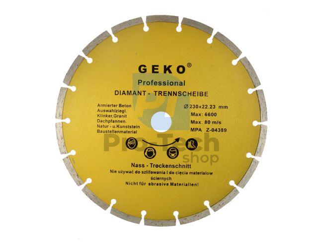 Diamond Blade SEGMENT 230mm x 8mm x 22.2mm 09111